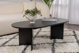 Nordure Mesa de Centro Madera Negro